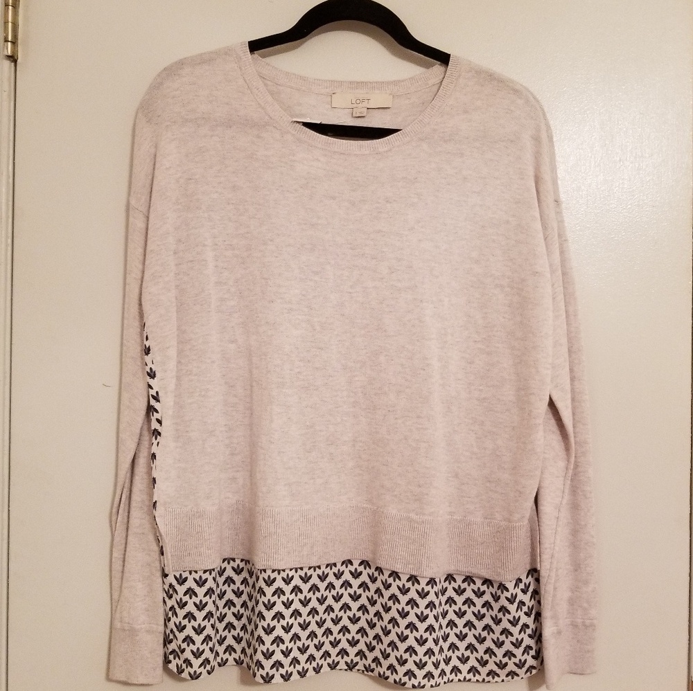 Loft Faux Panel Sweater